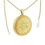 The Seven Archangels Solid Gold Pendant - GPD5154 (Solid Back)