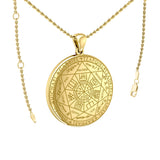 The Seven Archangels Solid Gold Pendant - GPD5154 (Solid Back)