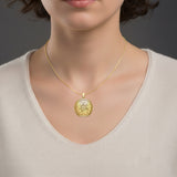 The Seven Archangels Solid Gold Pendant - GPD5154 (Solid Back)