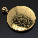 Experience Divine Guidance: The Seven Archangels Solid Gold Pendant - GPD5154 | Embrace Heavenly Protection and Spiritual Connection