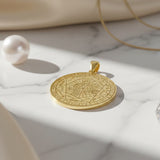 The Seven Archangels Solid Gold Pendant - GPD5154 (Solid Back)