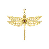 The Celtic Dragonfly with Recovery Solid Yellow Gold Pendant GPD5389