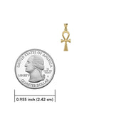 Egyptian Ankh Solid Gold Pendant GPD5504 - Jewelry