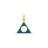 Al Anon Solid Gold Pendant With Blue Enamel Symbol Of Hope And Support Jewelry