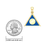 Al Anon Solid Gold Pendant With Blue Enamel Symbol Of Hope And Support Jewelry