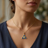 Al Anon Solid Gold Pendant With Blue Enamel Symbol Of Hope And Support Jewelry