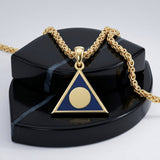 Al Anon Solid Gold Pendant With Blue Enamel Symbol Of Hope And Support Jewelry