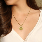 Triple Snake with Celtic Heart Solid Gold Pendant GPD6429