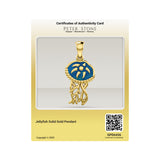 Jellyfish Solid Gold Pendant GPD6436