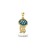 Jellyfish Solid Gold Pendant GPD6436