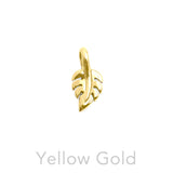 Leaf Solid Gold Slider Pendant GPD6619