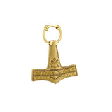 Thor’s Hammer, a powerful amulet ~ 14 Karat Solid Gold Pendant GPD677