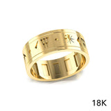 Steve Miller Inanna or Ishtar Goddess Yellow Gold Spinner Ring GRI2159 - Jewelry
