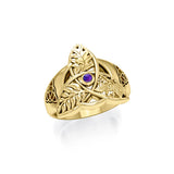 Mickie Mueller Oak Ash Thorn Solid Gold Ring GRI1018