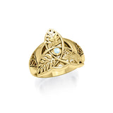 Mickie Mueller Oak Ash Thorn Solid Gold Ring GRI1018