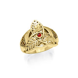 Mickie Mueller Oak Ash Thorn Solid Gold Ring GRI1018