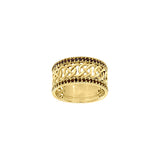 Celtic Knot Gemstone Solid Yellow Gold Ring GRI1435