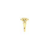 Manipura Solar Plexus Chakra with Celtic Designs Solid Yellow Gold Ring GRI2338