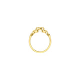 Manipura Solar Plexus Chakra with Celtic Designs Solid Yellow Gold Ring GRI2338