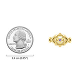 Manipura Solar Plexus Chakra with Celtic Designs Solid Yellow Gold Ring GRI2338