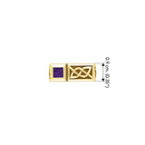 Rectangle Modern Solid Yellow Gold Men Ring With Square Gemstone GRI2414