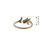 Whale Shark Solid Gold Wrap Ring