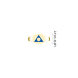 Al-Anon Solid Gold Ring with Blue Enamel GRI2562