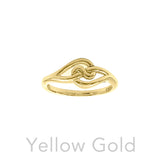 Celtic Infinity Knot Solid Gold Ring GRI2616