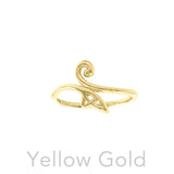 Celtic Spiral Solid Gold Ring GRI2618
