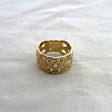 Viking Borre Knot Solid Gold Ring Fine Viking Inspired Jewelry With Bold Clean Lines And Distinctive Design