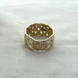 Viking Borre Knot Solid Gold Ring Fine Viking Inspired Jewelry With Bold Clean Lines And Distinctive Design