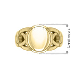 Danu Solid Gold Celtic Knotwork Ring GRI601