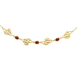 Collar de oro amarillo macizo con nudo celta GTN016