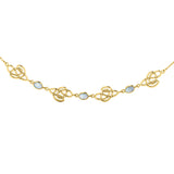 Collar de oro amarillo macizo con nudo celta GTN016
