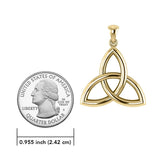 Unveil Ancient Wisdom: Celtic Triquetra Knot Solid Gold Pendant - GTP085 | Embrace the Eternal Interplay of Mind, Body, and Spirit - Jewelry