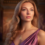 Unveil Ancient Wisdom: Celtic Triquetra Knot Solid Gold Pendant - GTP085 | Embrace the Eternal Interplay of Mind, Body, and Spirit - Jewelry