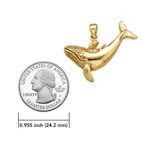 Whale Solid Gold Pendant GTP1557