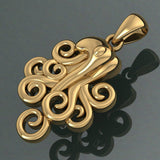 A mystical flexibility ~ Solid Gold Octopus Pendant Jewelry GTP1706 - Jewelry