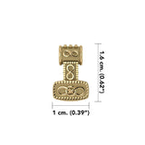 Celtic Thor's Hammer Solid Gold Slider Pendant GTP181