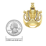 The Horned God Cernunnos 14 Karat Gold Pendant GTP3440 - Jewelry