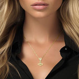 Infinity Thor's Hammer Solid Gold Slider Pendant GTP913 - Jewelry