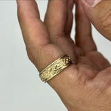 Celtic Knotwork 14K Yellow Gold Spinner Ring GTR1757 - Jewelry
