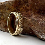 Celtic Knotwork 14K Yellow Gold Spinner Ring GTR1757 - Jewelry