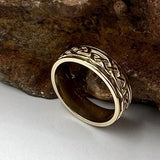 Celtic Knotwork 14K Yellow Gold Spinner Ring GTR1757 - Jewelry