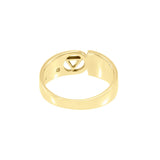 Pride Symbol with Rainbow Color Inlay Solid Gold Ring GTR285 - Jewelry