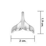 Whale Tail Silver Pendant MG481 - Jewelry