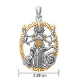 Hecate Goddess Sterling Silver Pendant by Oberon Zell TPD3179
