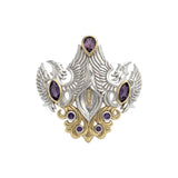 The Majestic Beauty of Calla Lilly Silver and 14K Gold Accent Pendant MPD3391 by MPD3391