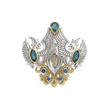 The Majestic Beauty of Calla Lilly Silver and 14K Gold Accent Pendant MPD3391 by MPD3391