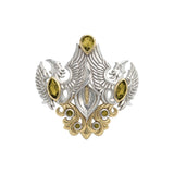 The Majestic Beauty of Calla Lilly Silver and 14K Gold Accent Pendant MPD3391 by MPD3391